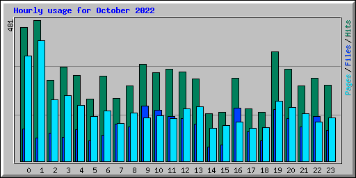 Hourly usage for October 2022